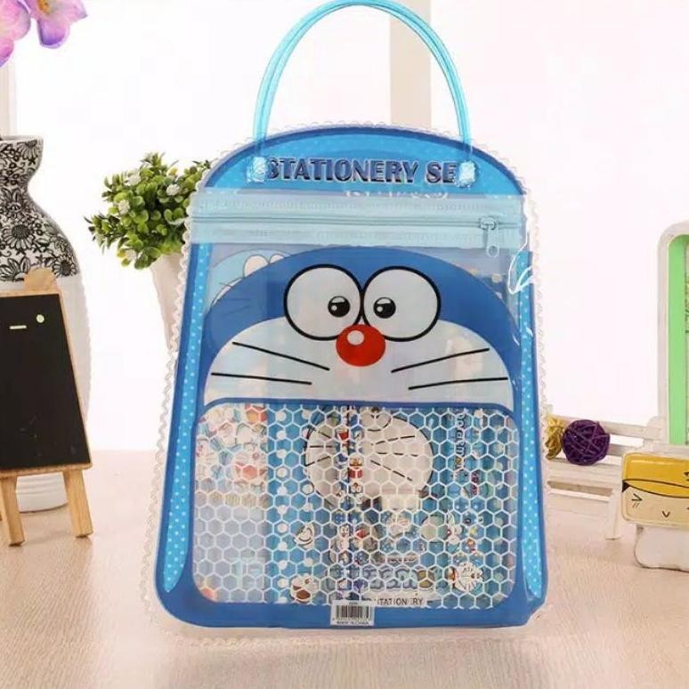 

Stationery Set 6 In 1 Free Bag Alat Tulis Anak Sekolah Buku Pulpen Penghapus Pengaris Import Gratis Ongkir