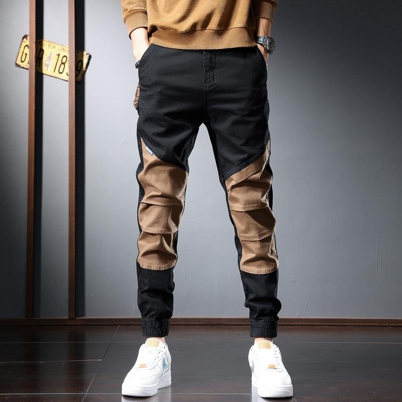 Baju Kodok Pria Celana Panjang Kasual Hitam Meruncing Ikat Pergelangan Kaki  Ramping