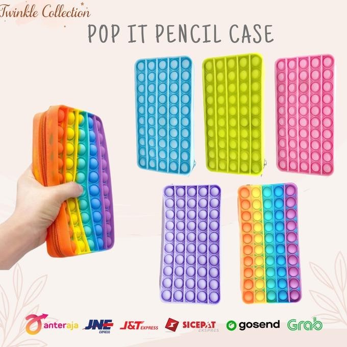 

Kotak Pensil Pop It Pencil Case Tempat Penyimapan Pencil Popit Rainbow