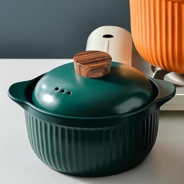 Nordic Style Cooking Ware Casserole Pan. Panci Keramik Casserole