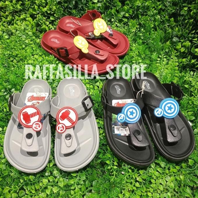 Sandal Zandilac Marvel Avengers Anak Tanggung Cowok Jepit Klasik Laki