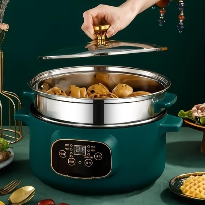 Panci Listrik Steamer Jumbo 3.2 L / 26 Cm / Panci Listrik Serbaguna