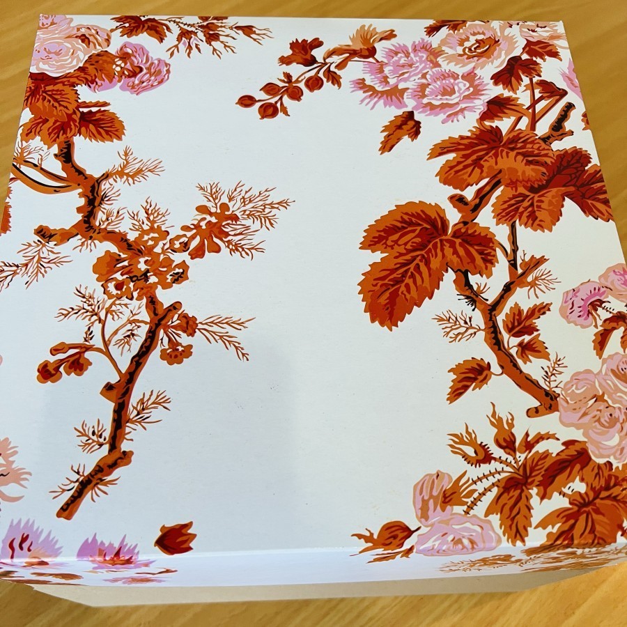 

5 pcs dus kue box cake kardus red orange flower size 25 x 25 x 16 cm box kotak hampers packaging kardus kemasan kue hantaran bolu chiffon