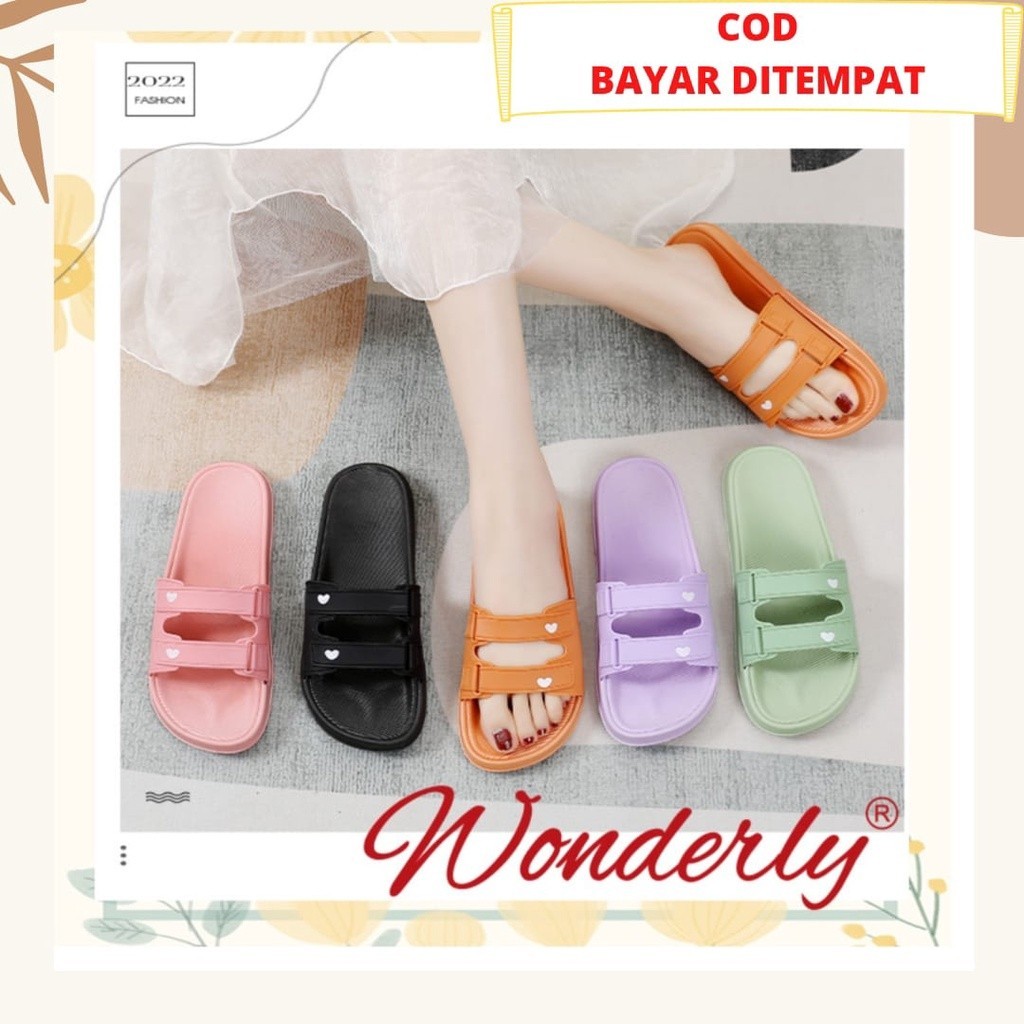 Sandal Karet Wanita // Sendal Jelly Sandal Wanita Rumahan Sandal Selop Sendal Wanita Flat V202-55