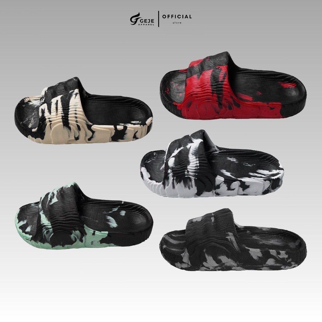Sandal Hiu // Geje Apparel Sandal Slop Viral Adilette Motif