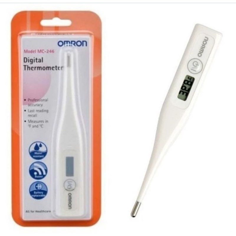 Thermogun Kesehatan // Thermometer OMRON MC-246 / Alat Ukur Suhu Badan