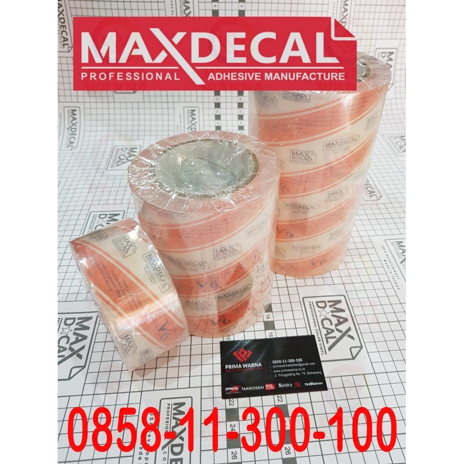 

Masking/Transfer Tape Maxdecal Max Dcal 10Cm Laminasi Cutting Sticker