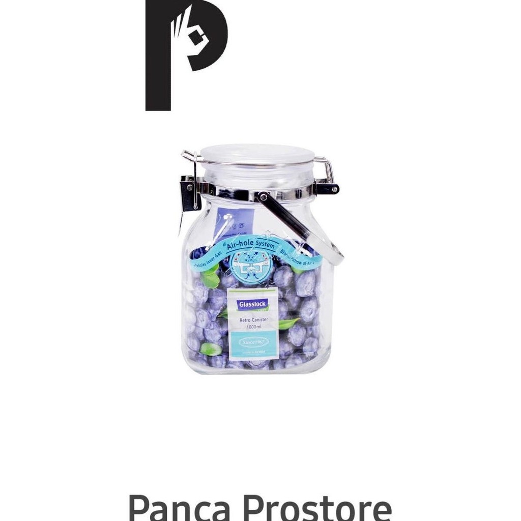 [Bayar Di Tempat] Glasslock Retro Stoples 1 Ltr