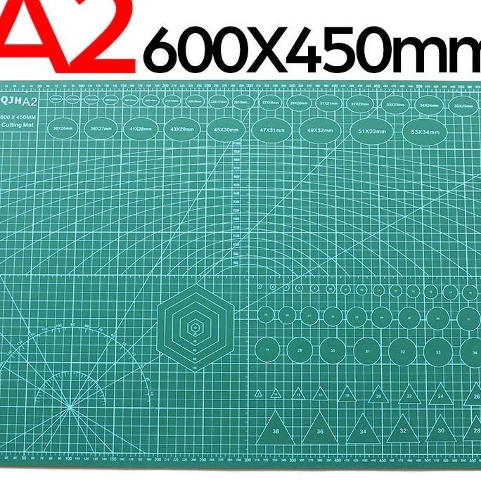 

Cutting Mat Pad A2 60 X 45Cm / Alas Potong Kertas Tatakan Pisau Cutter 2 Sisi Double Side