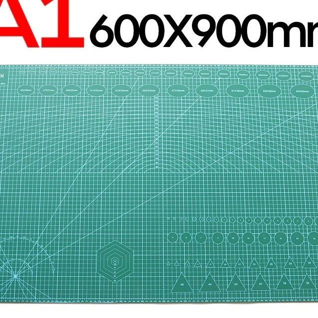 

Cutting Mat Pad A1 90 X 60Cm / Alas Potong Kertas Tatakan Pisau Cutter 90X60 Cm Ukuran Jumbo Xl Besar Hijau
