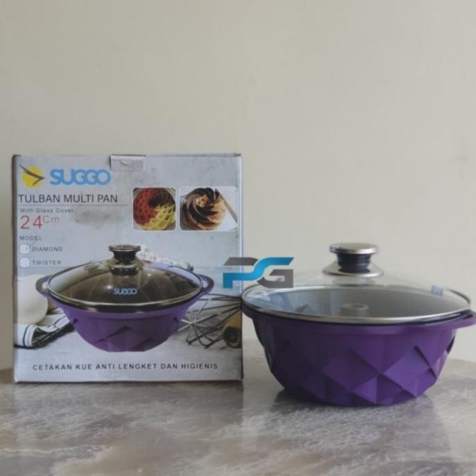 Suggo Cetakan Kue Bolu Tulban Multipan Model Diamond/Flower