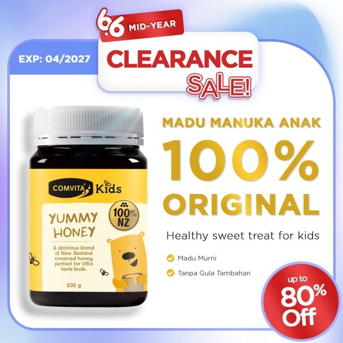 

Ready COMVITA Kids Yummy Honey 500 gr - madu manuka anak murni new zealand