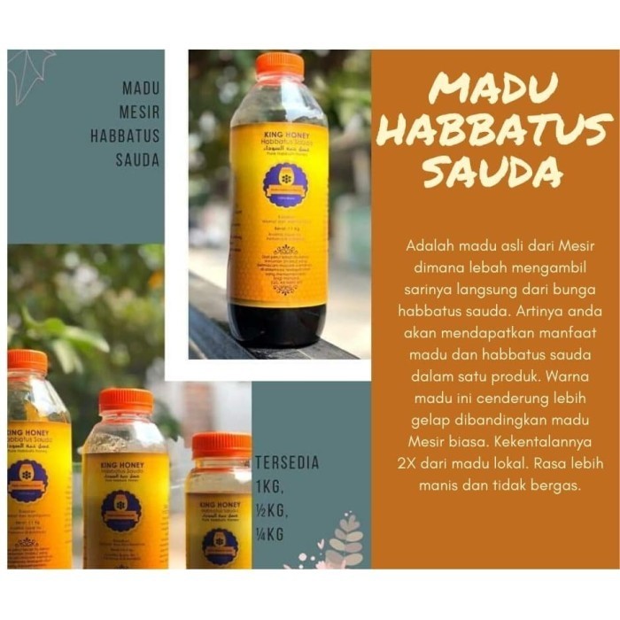 

Ready KING HONEY - Madu Mesir Habbatus Sauda - 1Kg