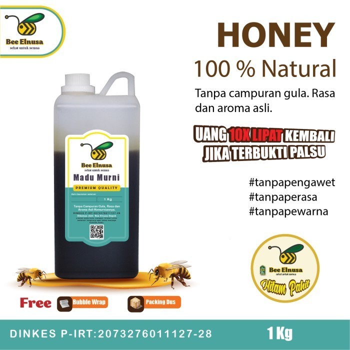 

Ready Madu Hitam Pahit 1kg, Madu Asli Murni, Tanpa Campuran (garansi 100 %)