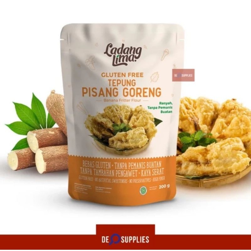 

Ladang Lima Tepung Pisang Goreng 200gr - Gluten Free Renyah Halal