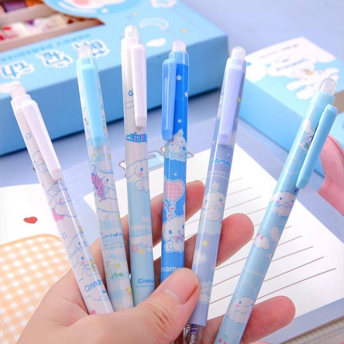 

Ready 6 Pcs / Set Pena Gel Isi Ulang Sanrio Cinnamoroll 0.5Mm Dapat Dihapus