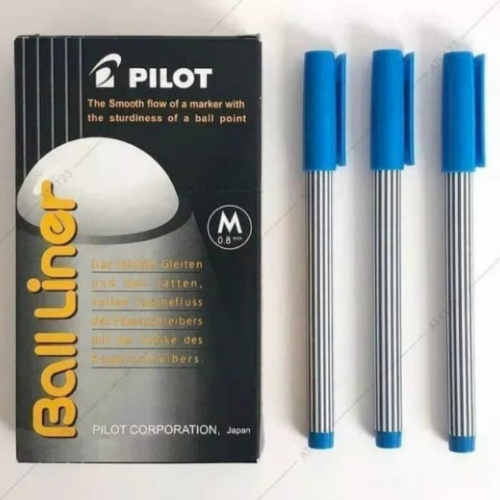 

Ready Pulpen Pilot Bolliner (M 0.8 mm) Biru Original Japan 1losin