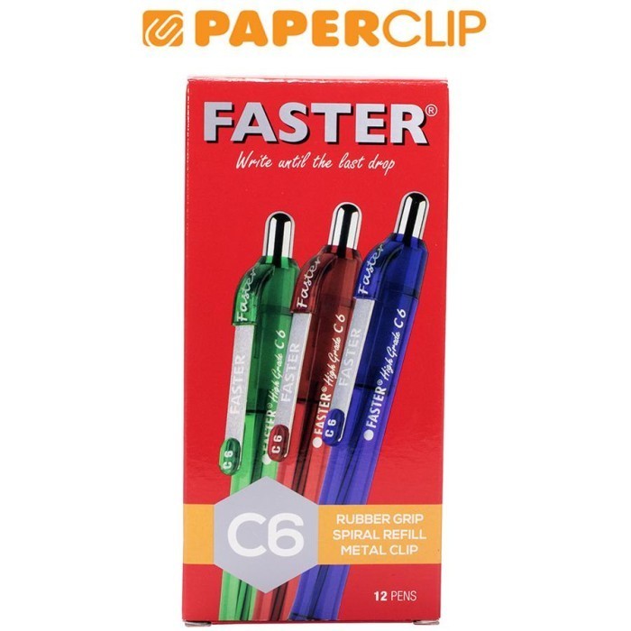 

Ready BALLPOINT FASTER RETRACK C-6 ISI 12 BLACK