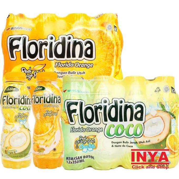 

Floridina Orange Coco Pulp 12X350ml Florida Orange Real Pulp BOX - Minuman Vitamin C - Soft drink