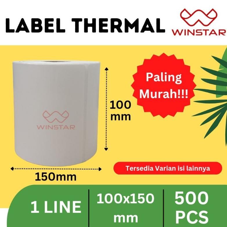 

CQ37 Label Stiker Thermal 100x150mm 500pcs Terlaris