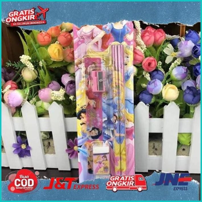 

[Ready] Mini Stationary Set / Set Alat Tulis Sekolah 5 In 1 / Pencil Set Alat Tulis Anak 5 In 1.