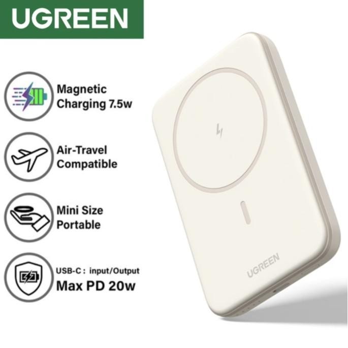 Ugreen Powerbank Magsafe 10000Mah 20W Iphone 15 Pro Magnetic Wireless