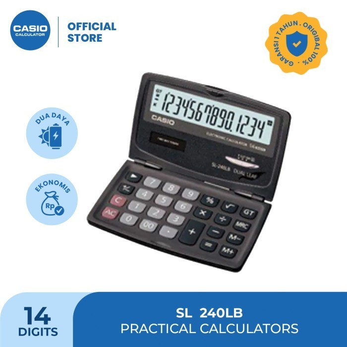 

Ready Casio Practical Calculator SL-240LB