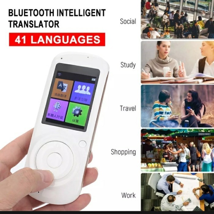 

Ready Smart Voice Translator Penerjemah 41 Bahasa Realtime IPS LCD WIFI