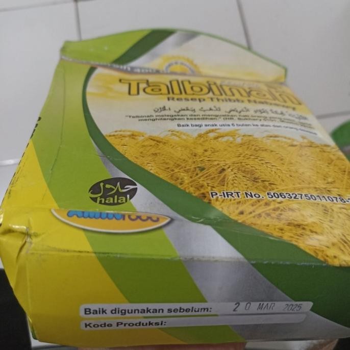 

Tepung Talbinah Assabil Amin Food untuk Pencernaan (400gr+40gr) ASLI