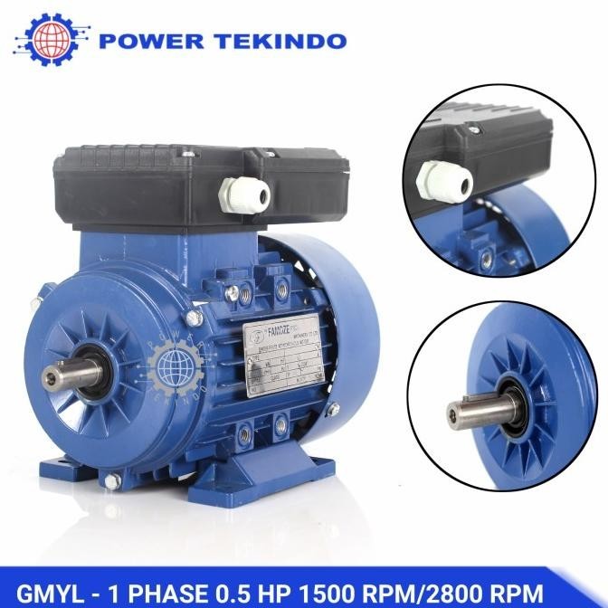 Famoze Pro Dinamo 1 Phase 0,5 HP 1500 RPM / 2800 RPM GMYL 1/2 PK