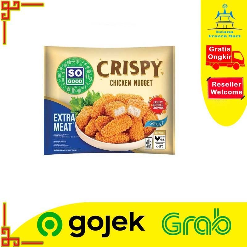 

Crispy Chicken Nugget Naget Ayam Krispi 400 Gram - SO GOOD