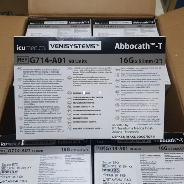 Abcath Venisystems 16 G / Acath 16G Abt / Acat IV Catheter