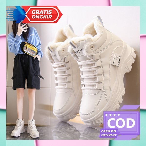 Sepatu Sapatu Boots Hak Tinggi Boot Cantik Wanita Terbaru Fashion Cewek Sneakers Casual Boot Women K
