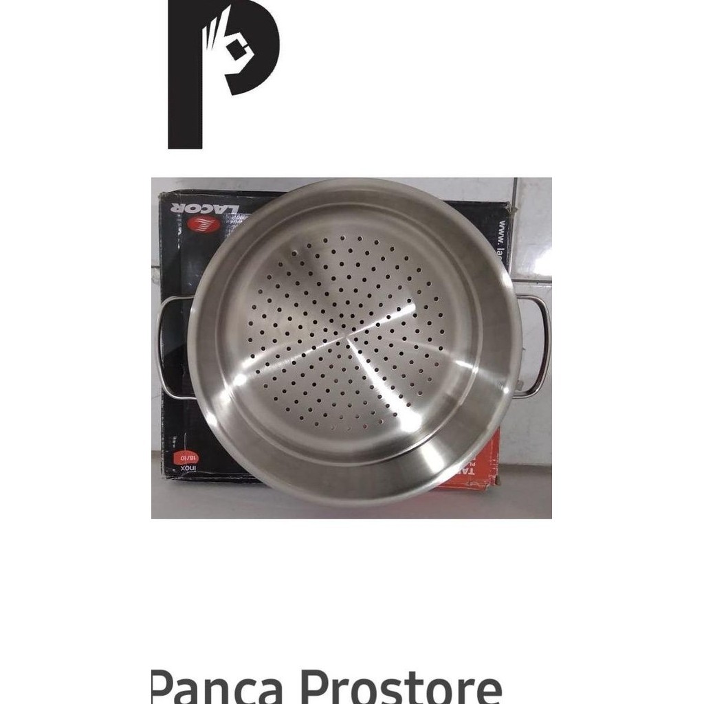 [Ready Stock] Lacor Round Dish 32624 D.24Cm 3Liter Basic Stainless Steel