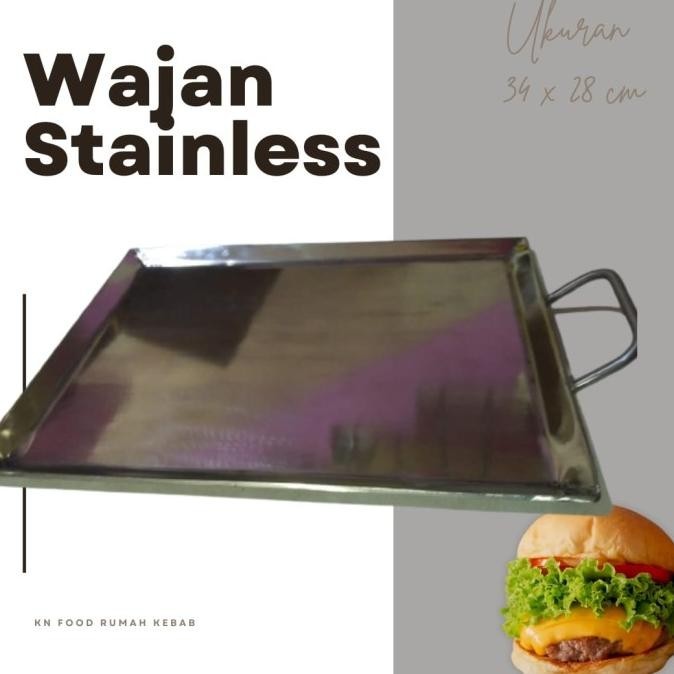 [Ready] Penggorengan Kebab - Wajan Stainless Steel
