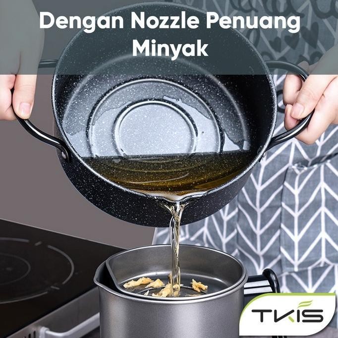 [Promo] Tkis Panci Penggorengan Panci Multifungsi Deep Frypan Cookware Tk-829