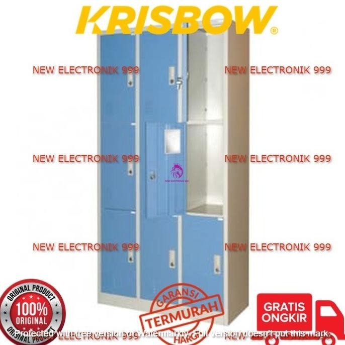 [New] Krisbow Locker 9 Doors Blue Kw1700202