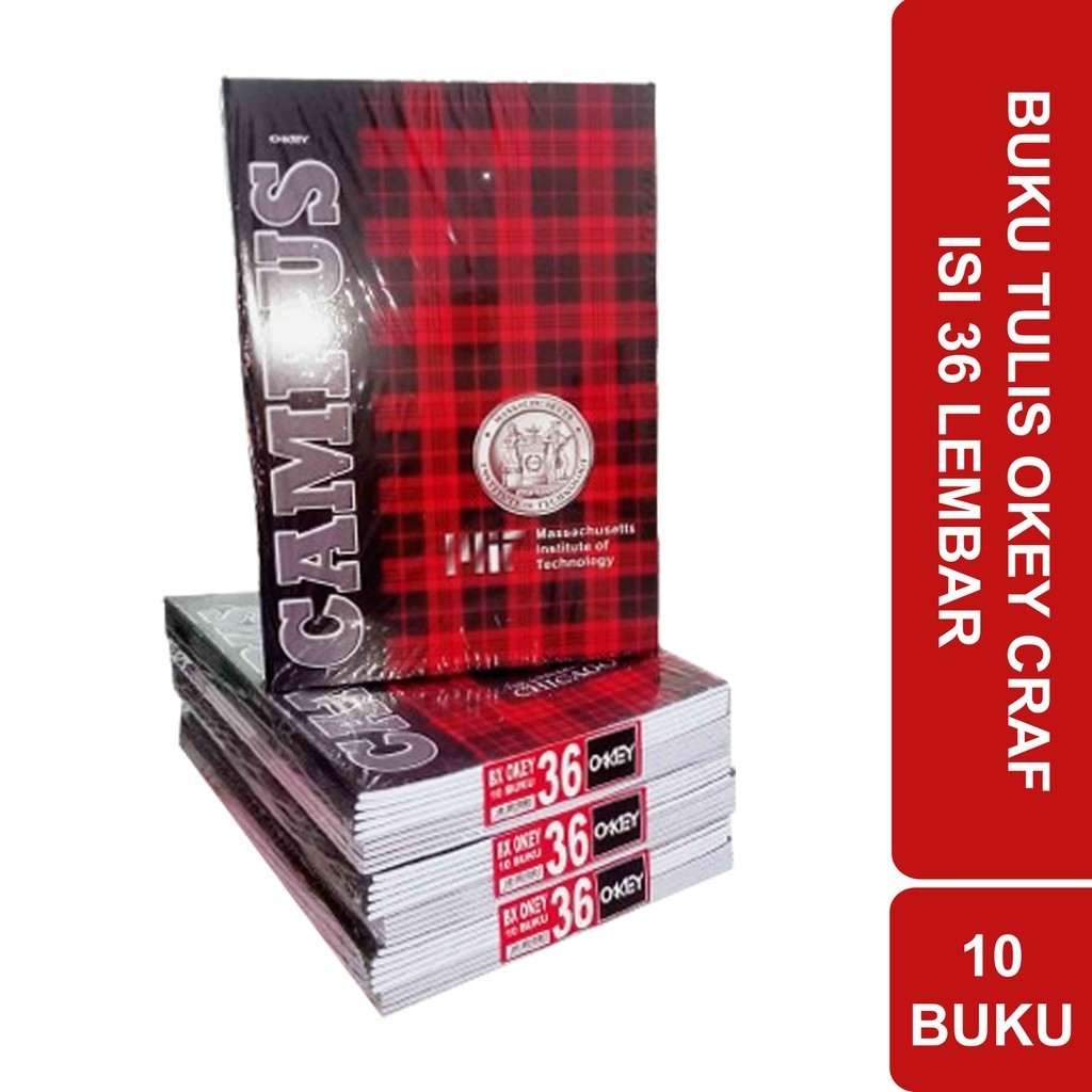 

BUKU TULIS PANJANG BOXY CAMPUS OKEY 36 LEMBAR | ISI 10 PCS