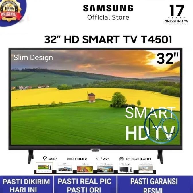 [Garansi] Samsung 32T4501 Led Tv 32 Inch Smart Tv Os Tizen Hd Digital
