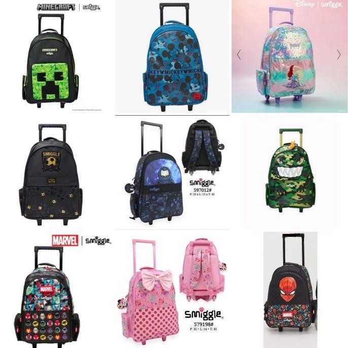 [Ready] Smiggle Trolley Backpack/Tas Koper Anak Sd/Kado Natal