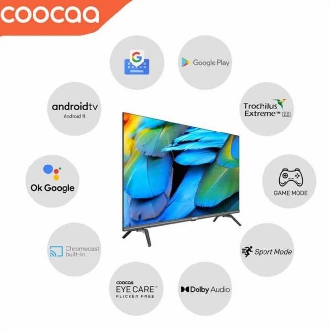 [Baru] Led Tv 40 Inch Coocaa 40S7G Smart Digital Android 11.0 Hdr 10 Full Hd
