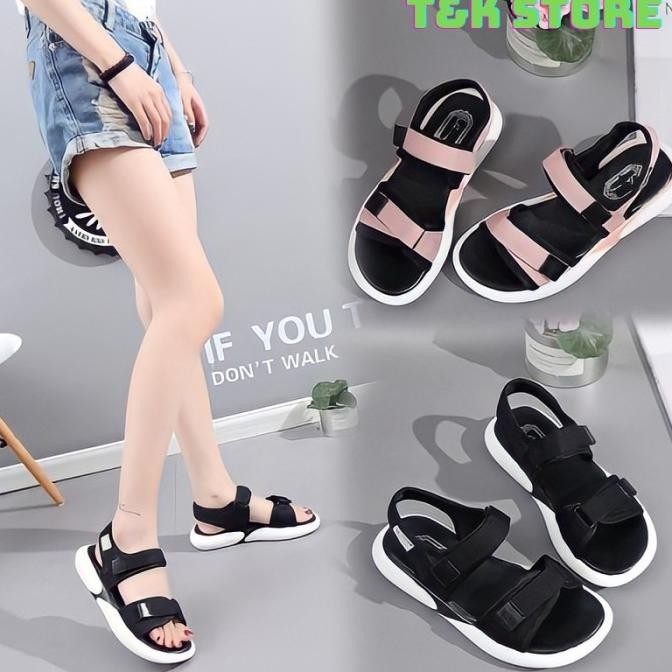 Sandal Wanita Gunung Bertali Korea Sendal Cewek Tali Victoria Fashion