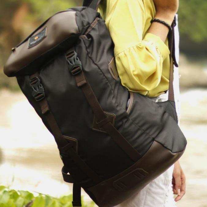 Sky Crapper Black |Mnm X Urban| Tas Ransel Pria Tas Wanita Backpack