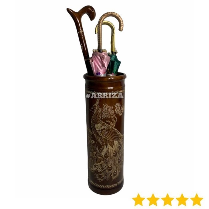 Gra Tempat Payung Kayu Jati / Guci Kayu Jati / Vas Kayu Jati / Furniture