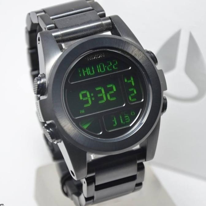 [Ready] Nixon A36003200 Unit Ss All Black Green Original