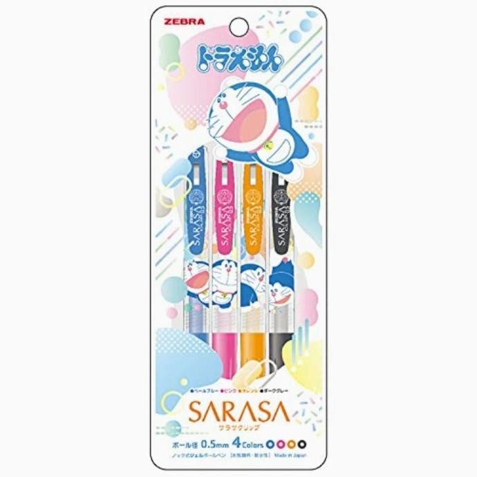 

TERBARU - Zebra Sarasa Doraemon 2022 Limited Edition 0.5 0.4 Gel Pen Set of 4