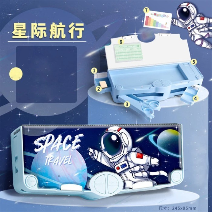 

KOTAK PENSIL POLA KARTUN LAPISAN GANDA TUNGGAL DENGAN RAUTAN KAPASITAS