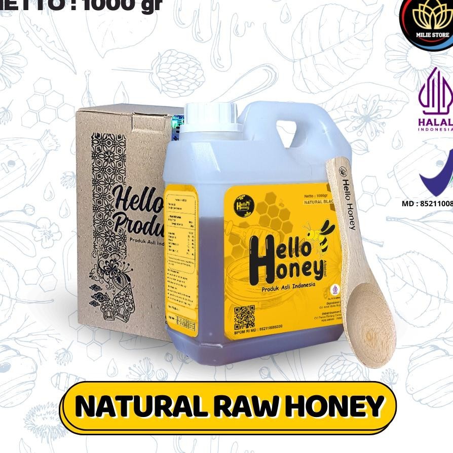 

Madu Murni Natural Raw Honey 1 Kg Manis - Hello Honey