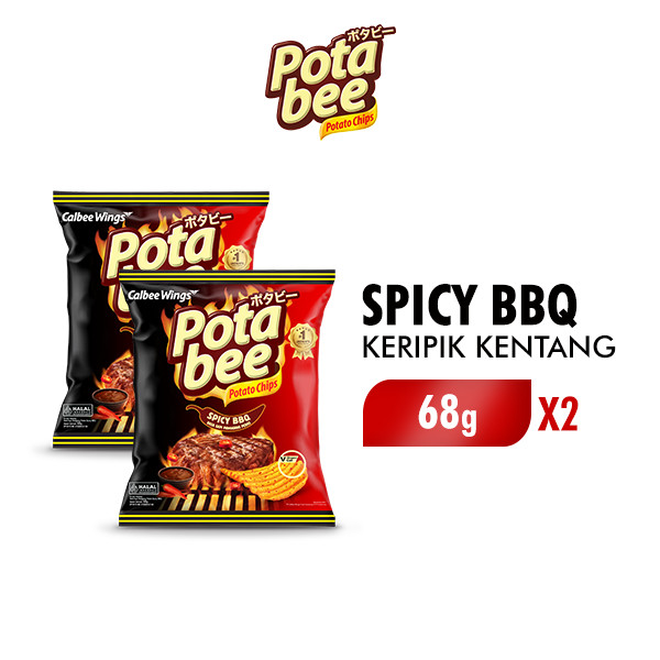 

Potabee Sapi Panggang Pedas (Spicy BBQ) 68g x2
