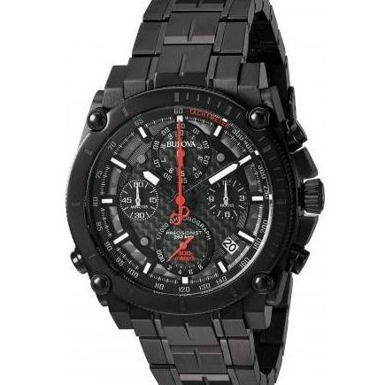 [New] Bulova Precisionist Chronograph 98G257 Black